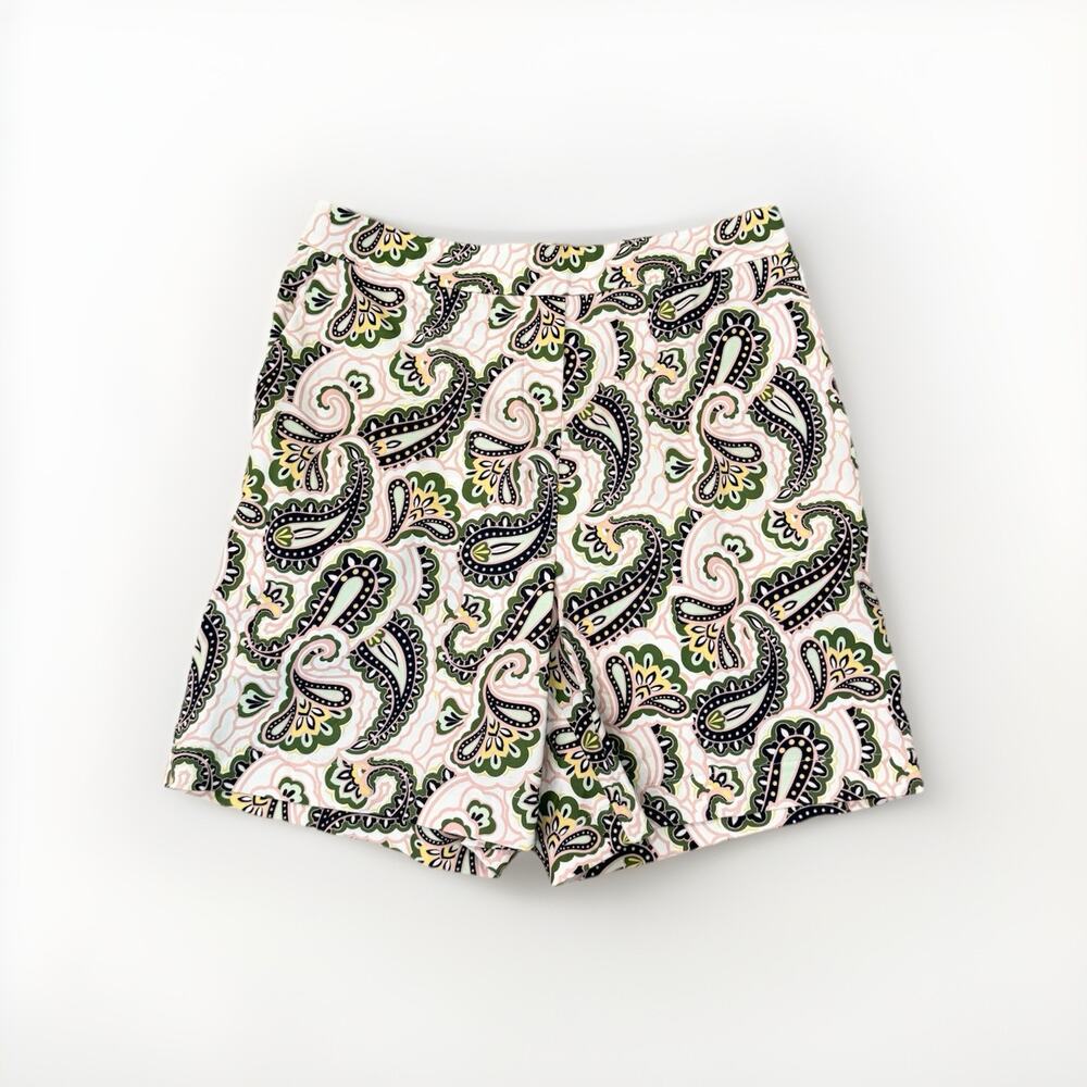 Boden Shorts Women’s Size 6 Groovy Pattern Paisley Shorts 6” Dressy Pull On